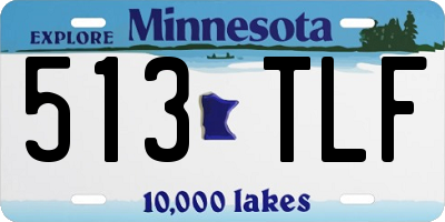 MN license plate 513TLF