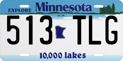 MN license plate 513TLG