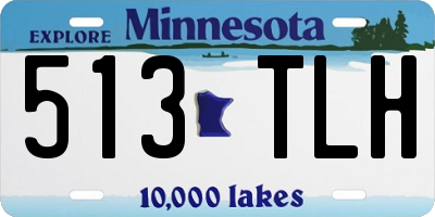 MN license plate 513TLH