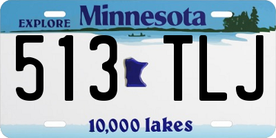 MN license plate 513TLJ