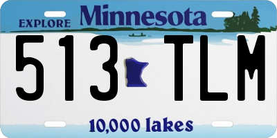 MN license plate 513TLM