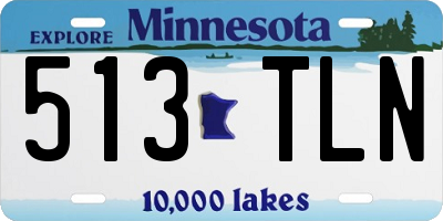 MN license plate 513TLN