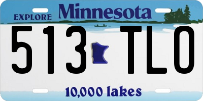 MN license plate 513TLO