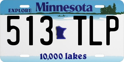 MN license plate 513TLP