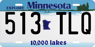 MN license plate 513TLQ