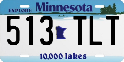 MN license plate 513TLT