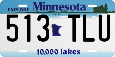 MN license plate 513TLU