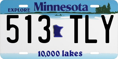 MN license plate 513TLY