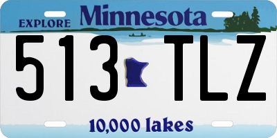 MN license plate 513TLZ