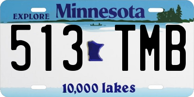 MN license plate 513TMB