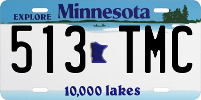 MN license plate 513TMC