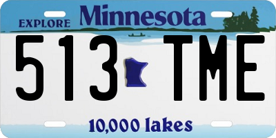 MN license plate 513TME