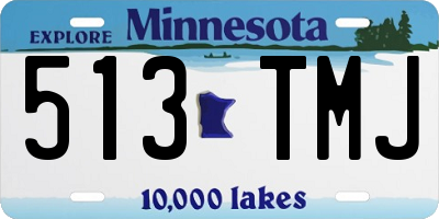 MN license plate 513TMJ