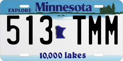 MN license plate 513TMM