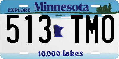 MN license plate 513TMO