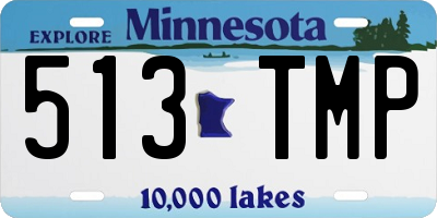 MN license plate 513TMP