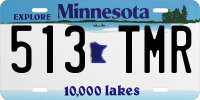 MN license plate 513TMR