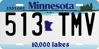 MN license plate 513TMV