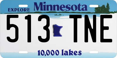 MN license plate 513TNE