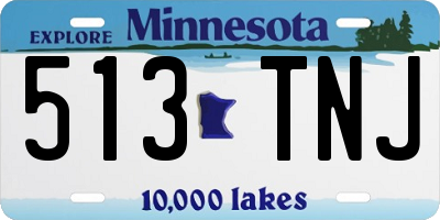 MN license plate 513TNJ