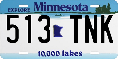 MN license plate 513TNK