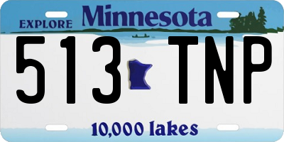 MN license plate 513TNP