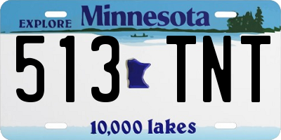 MN license plate 513TNT