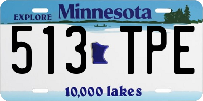MN license plate 513TPE