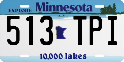 MN license plate 513TPI