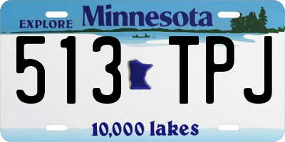 MN license plate 513TPJ