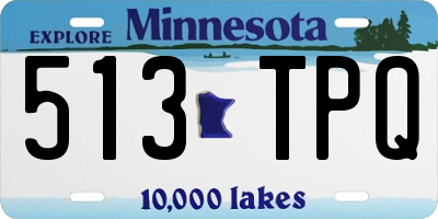 MN license plate 513TPQ
