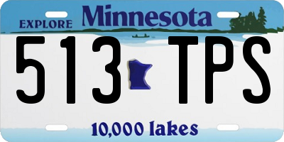 MN license plate 513TPS