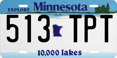MN license plate 513TPT