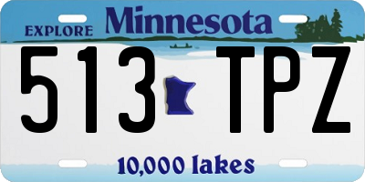 MN license plate 513TPZ