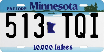 MN license plate 513TQI