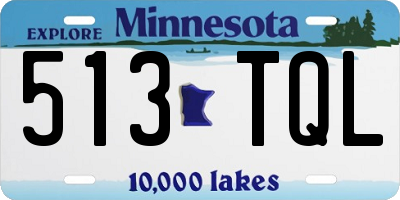 MN license plate 513TQL