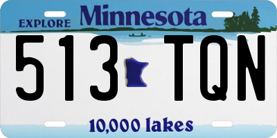 MN license plate 513TQN