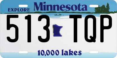 MN license plate 513TQP