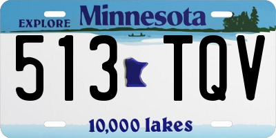 MN license plate 513TQV