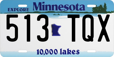 MN license plate 513TQX