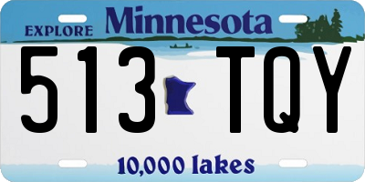 MN license plate 513TQY