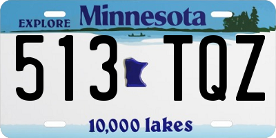 MN license plate 513TQZ