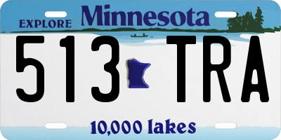 MN license plate 513TRA