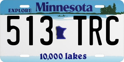 MN license plate 513TRC