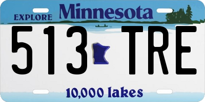 MN license plate 513TRE