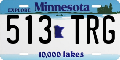 MN license plate 513TRG