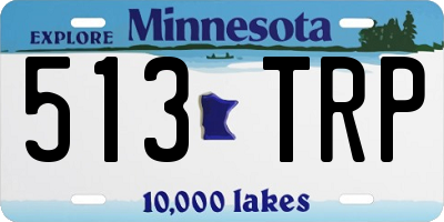 MN license plate 513TRP
