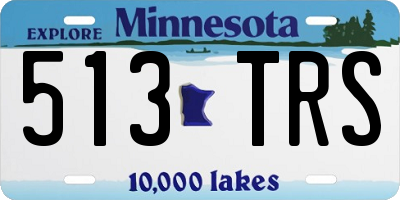 MN license plate 513TRS