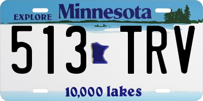 MN license plate 513TRV