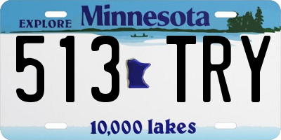 MN license plate 513TRY